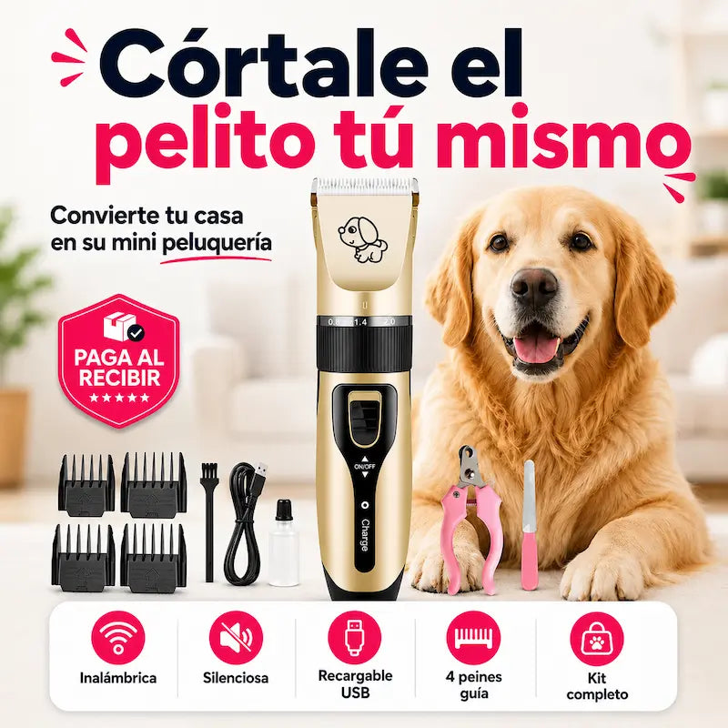 KIT COMPLETO DE PELUQUERÍA para mascotas: cuida su pelo y uñas desde casa ✂️🐶