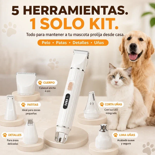 PELO, PATITAS Y UÑAS: TODO EN UN SOLO KIT 5 en 1