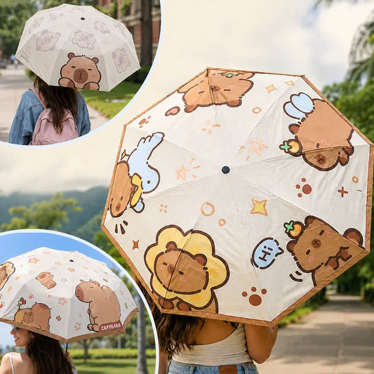 Sombrilla Capybara Plegable: el accesorio viral que sube tu look en segundos 😍